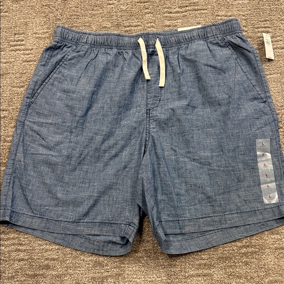 Old Navy Mens Denim Blue Jogger Shorts Size L - Picture 3 of 6